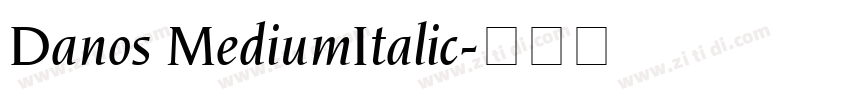 Danos MediumItalic字体转换